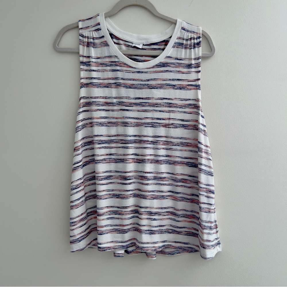 Gap Striped Loose Racerback A-Line Tank Top Size SM